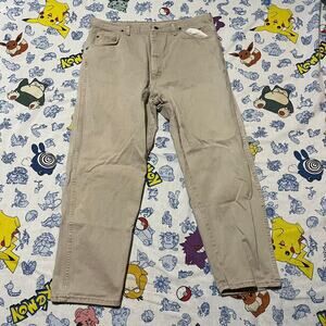 Vintage 90s Wrangler Beige Straight Cut Jeans 40x30